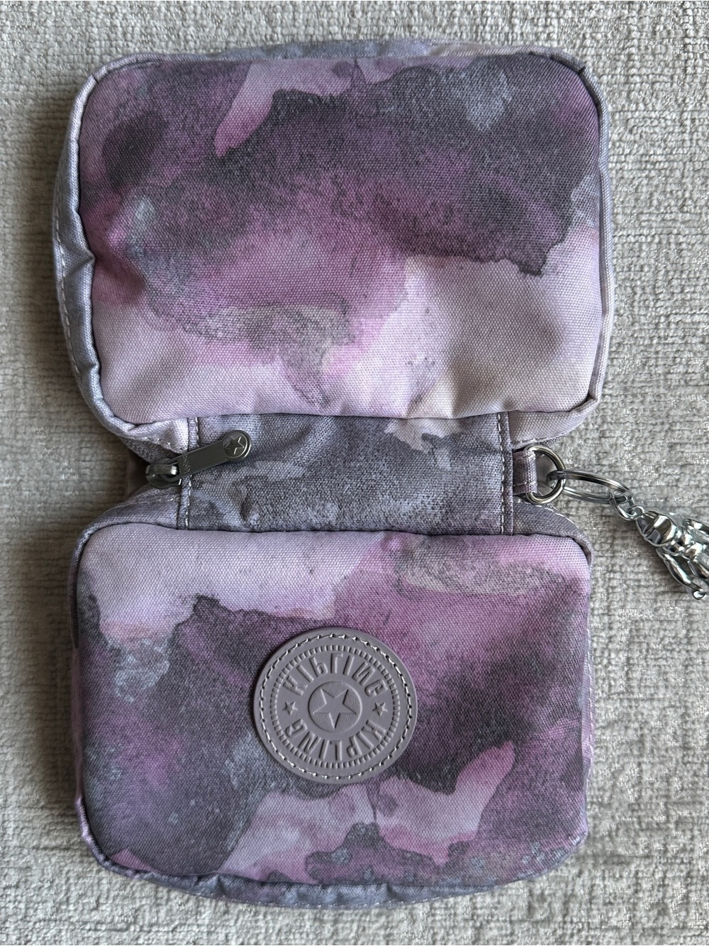 Kipling Travel Jewelry Case - Soft sided pink / purple bag - Picture 5 of 5